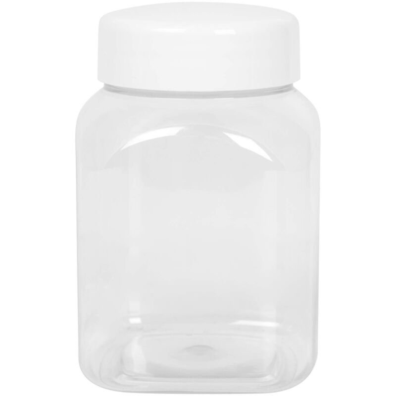 foto del prodotto barattolo quadrato con coperchio, filettatura 63 485, trasparente, 500 ml