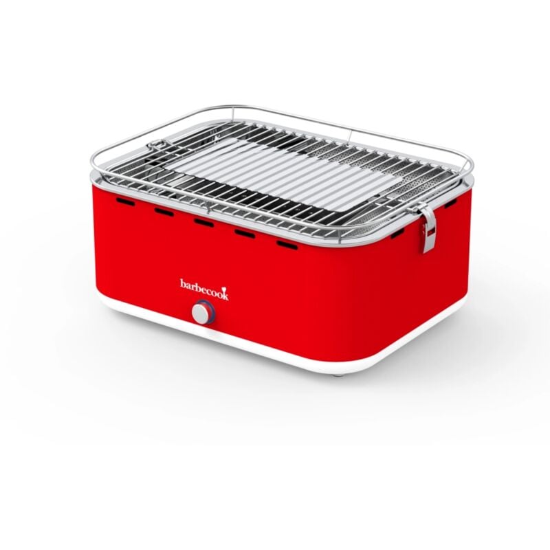 foto del prodotto barbecook barbecue a carbonella portatile da tavolo carlo rosso 38,5x28,5 cm