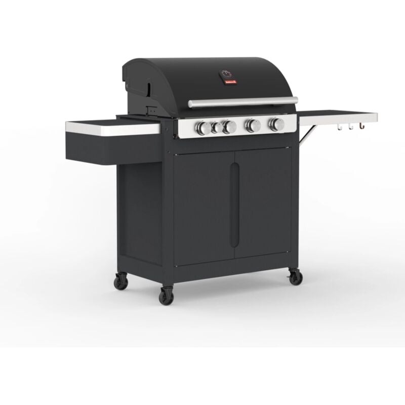 foto del prodotto barbecook barbecue a gas stella con bruciatore laterale a infrarossi e telo di copertura in omaggio 5 bruciatori
