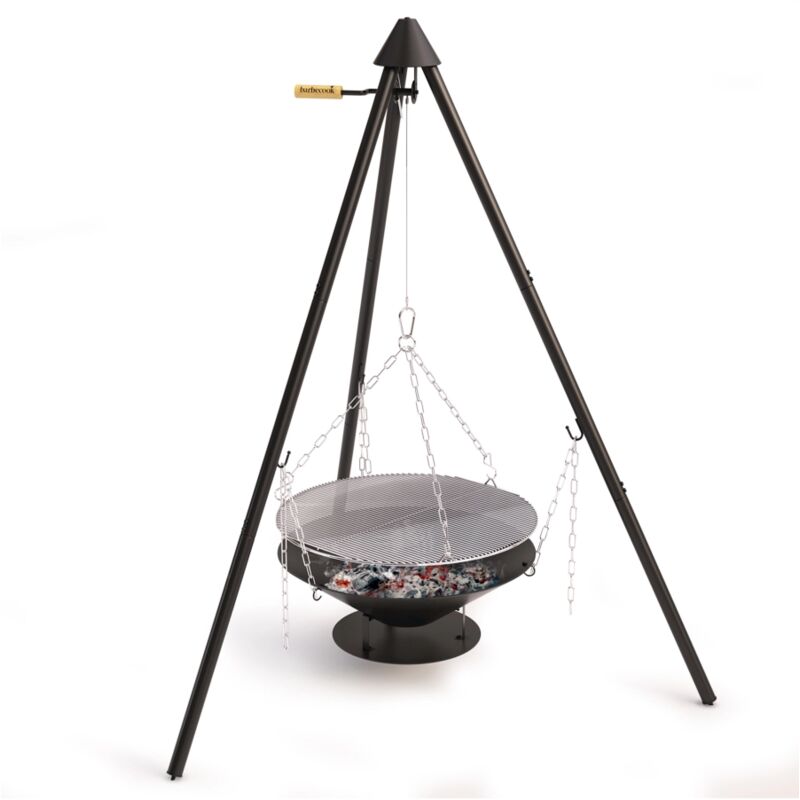foto del prodotto barbecook barbecue a legna con treppiede junko griglia diametro 60 cm