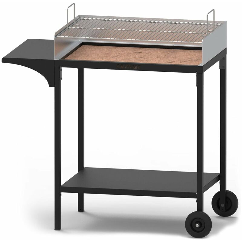 foto del prodotto barbecue a carbone carbonella con griglia in acciaio inox famur bk 7 prime