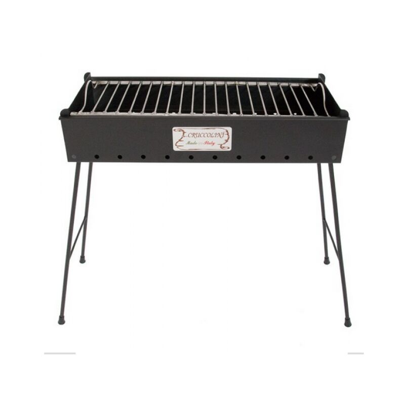 foto del prodotto barbecue a carbone in ferro battuto brianza cm. 80x25x71