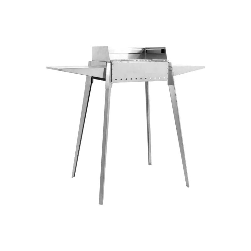 foto del prodotto barbecue a carbone lisa etna mini portatile in acciaio inox