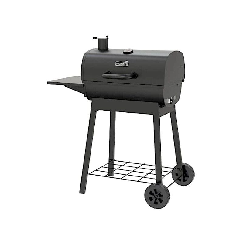 foto del prodotto barbecue a carbone semibarile con affumicatore willy 57 c1157 riglia inox 57x39 cm