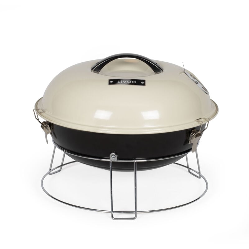 foto del prodotto barbecue a carbonella 38 cm beige doc301 livoo