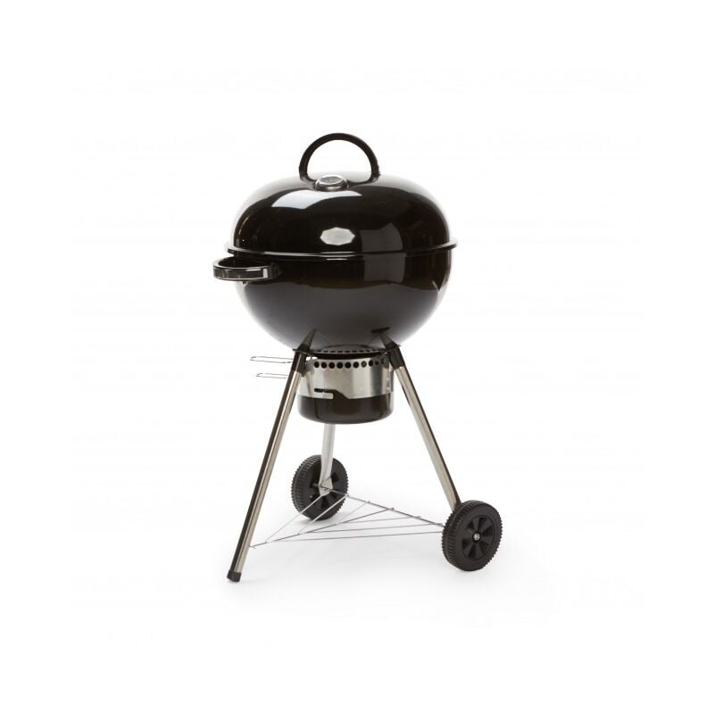 foto del prodotto barbecue a carbonella 73,5x64x106,5 cm con struttura in acciaio nero ferrandina