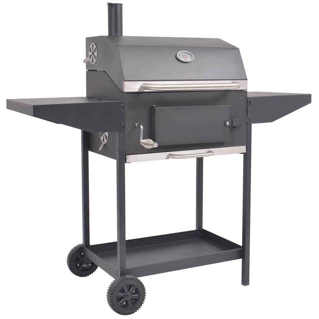 foto del prodotto barbecue a carbonella con ripiano inferiore nero