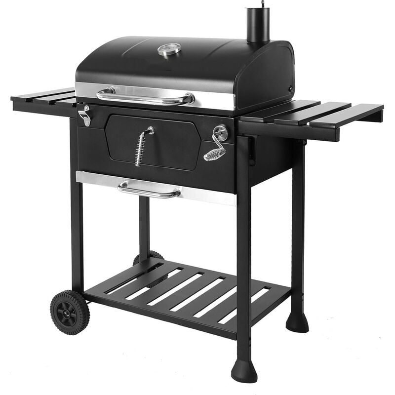 foto del prodotto barbecue a carbonella con rotelle, apribottiglie e termostato integrato