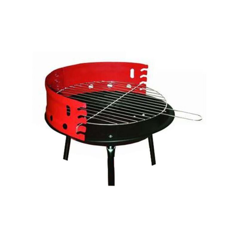 foto del prodotto barbecue a carbonella da campeggio con griglia