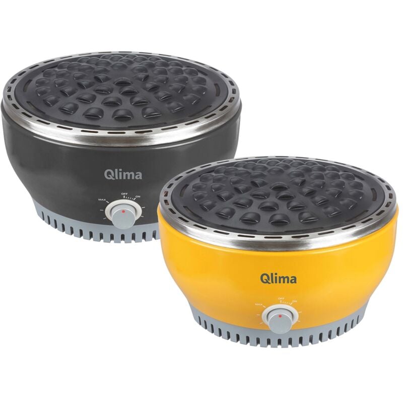 foto del prodotto barbecue a carbonella qlima njoy 1007 giallo