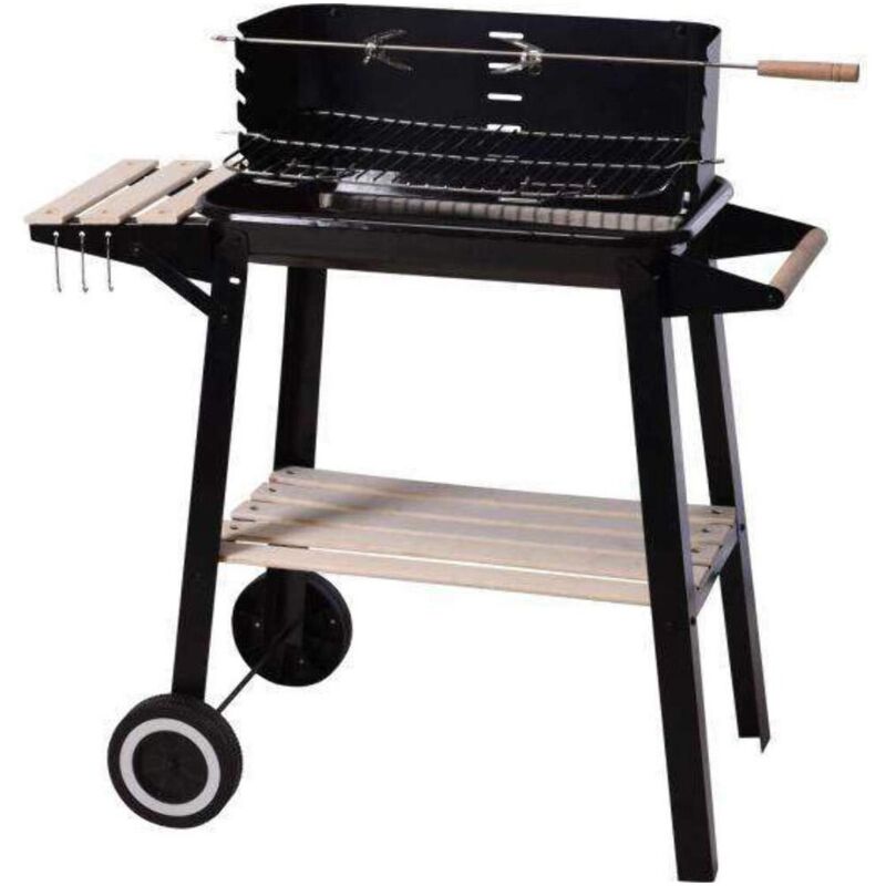 foto del prodotto barbecue a carboni con ruote 54 x 34 x 6.5 cm 
