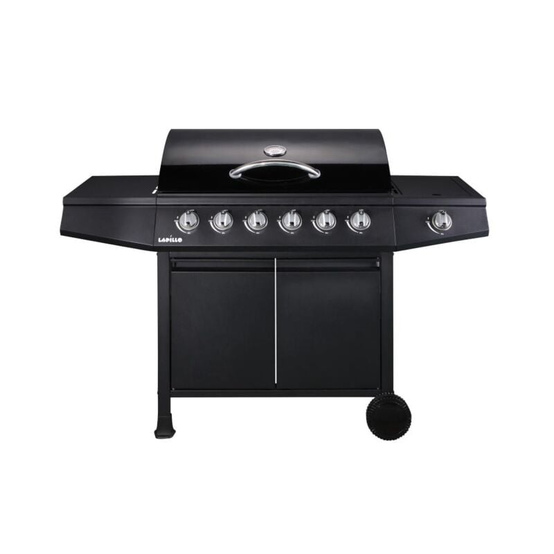 foto del prodotto barbecue a gas 6 fuochi bruciatore laterale con termometro 137,5x55,5x110h cm