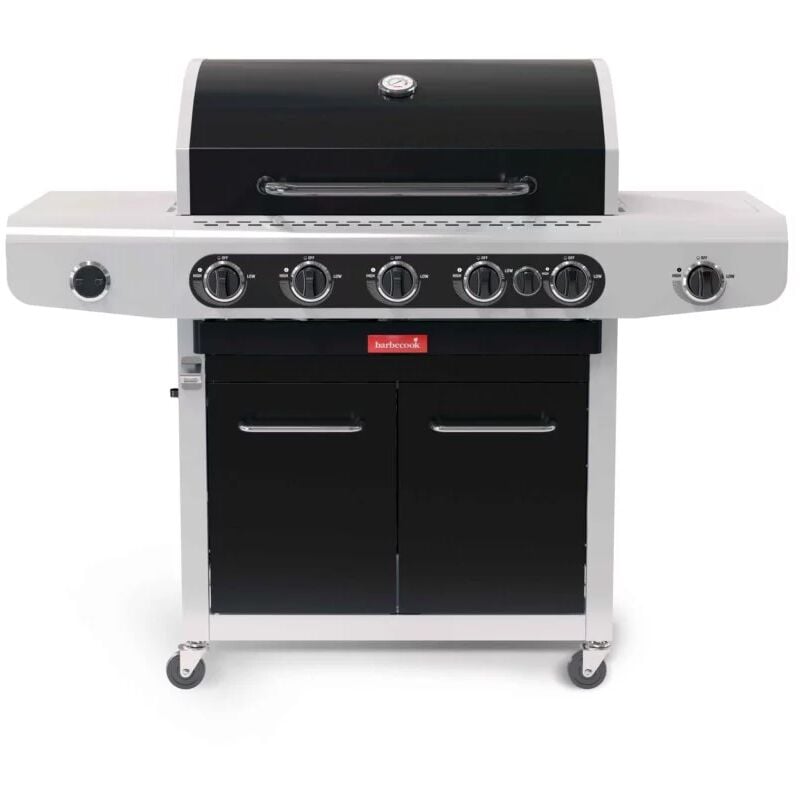 foto del prodotto barbecue a gas barbecook siesta 612 con fornello laterale 5 bruciatori