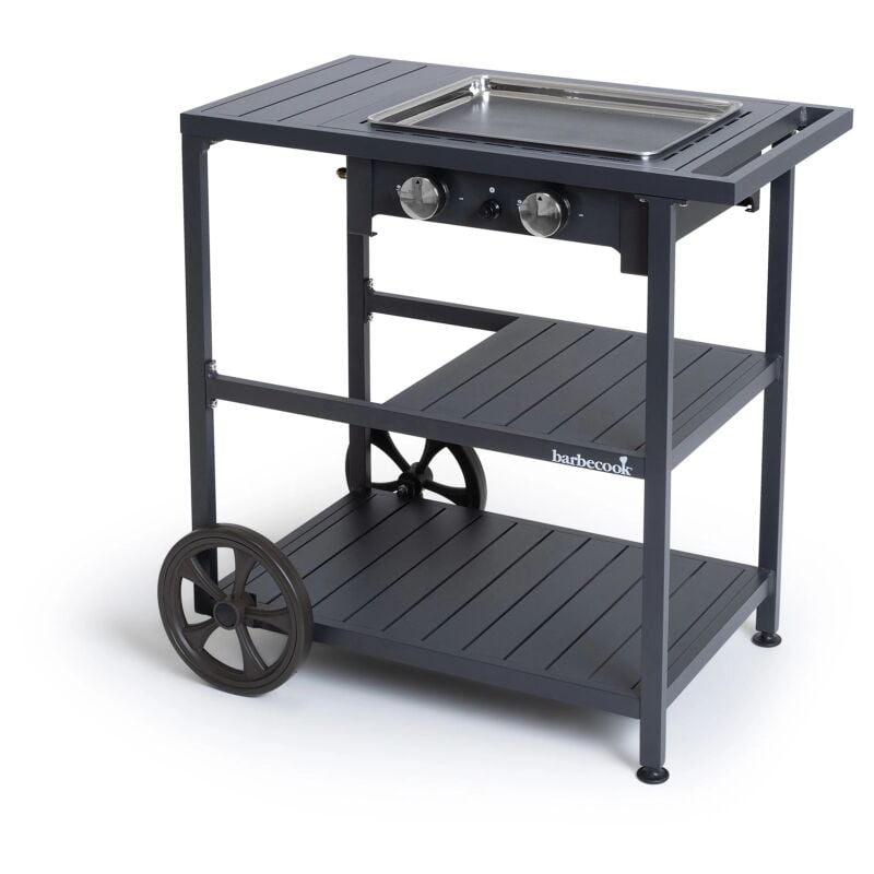 foto del prodotto barbecue a gas barbecook victor' con supporto trolley 2 bruciatori 43x35 cm