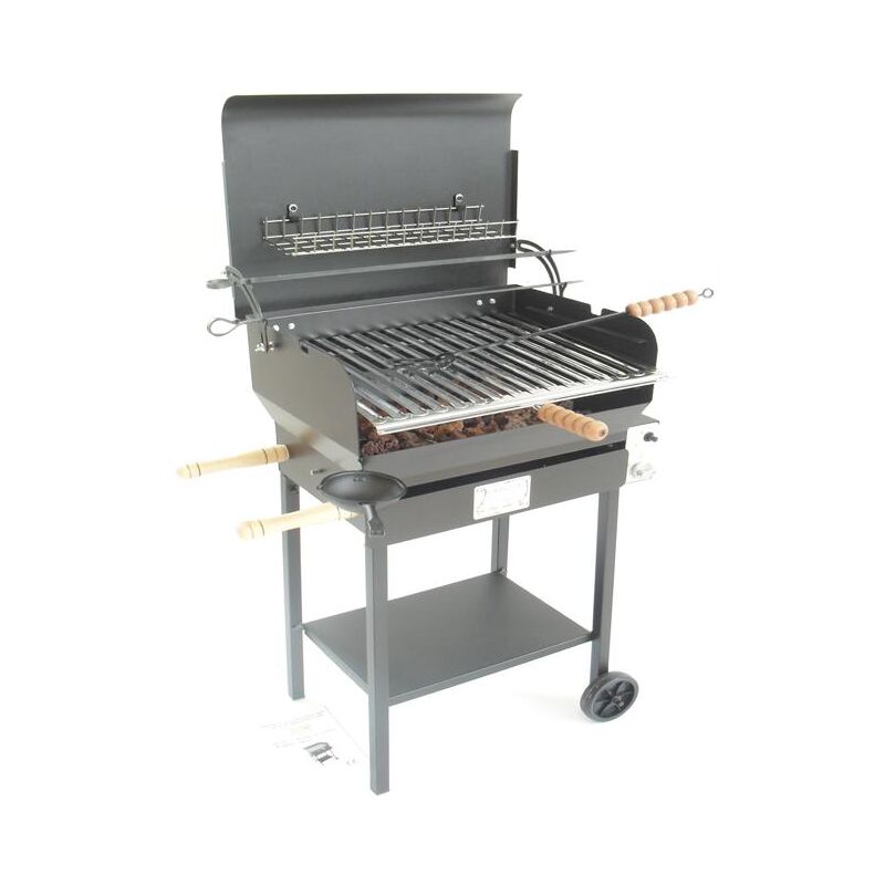 foto del prodotto barbecue a gas con pietra lavica modello everyday ferro battuto