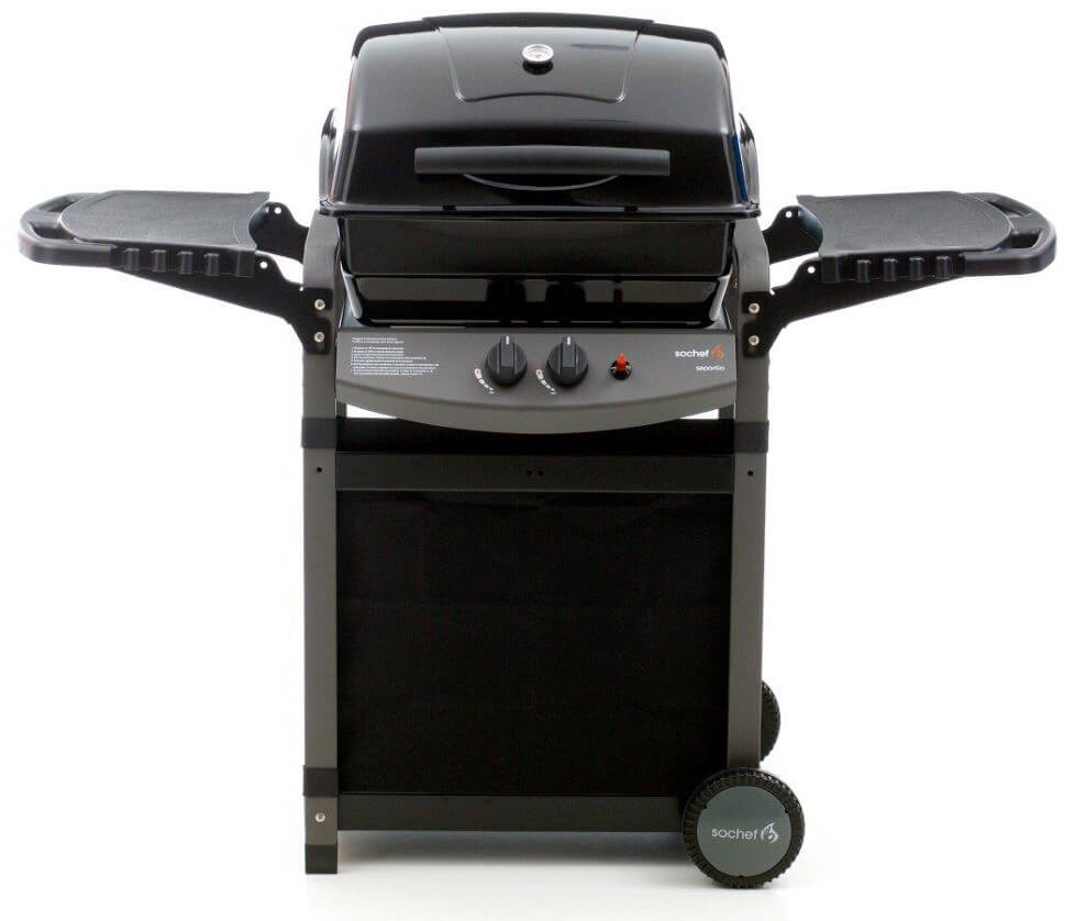 foto del prodotto barbecue a gas gpl 2 fuochi 7,2kw sochef saporillo australiano