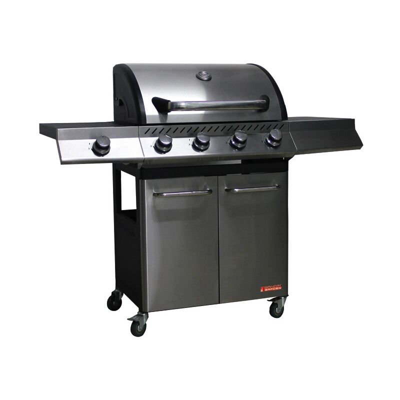 foto del prodotto barbecue a gas sandrigarden brasile 4 bruciatori e fornello laterale 130x54x110 cm