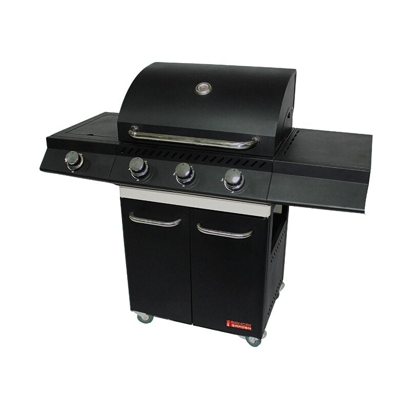 foto del prodotto barbecue a gas sandrigarden sg canada con cottura a pietra lavica 3 bruciatori 125x54x110 cm