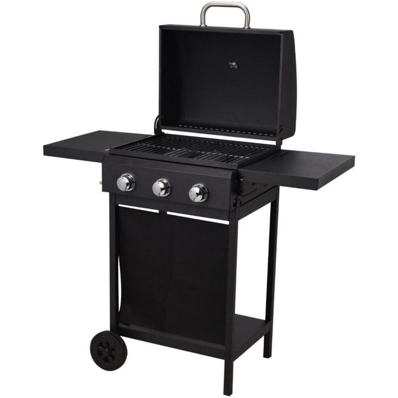 foto del prodotto barbecue a gas vaggan 139 x 56,5 x 106 cm nero