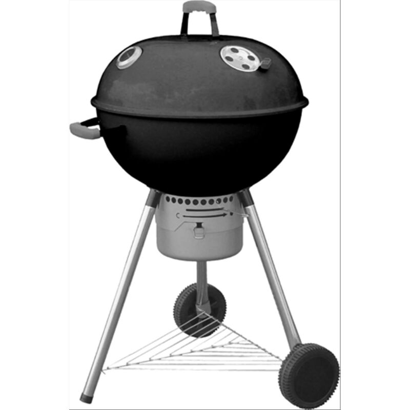 foto del prodotto barbecue a legna carbone tondo yupik papillon da giardino campeggio 58x70x102h