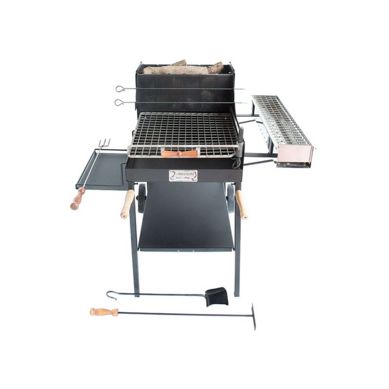 foto del prodotto barbecue a legna e carbone ghiottone cm. 94x80x110h