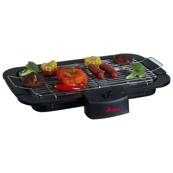 foto del prodotto barbecue ardes ar1b01 bistecchiera elettrica 2200 w nero cromo