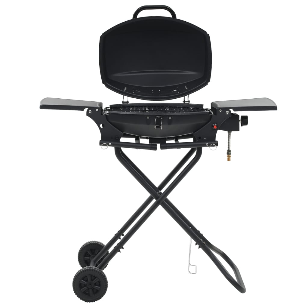 foto del prodotto barbecue e griglia a gas portatile con fornello nero cod mxl 26447