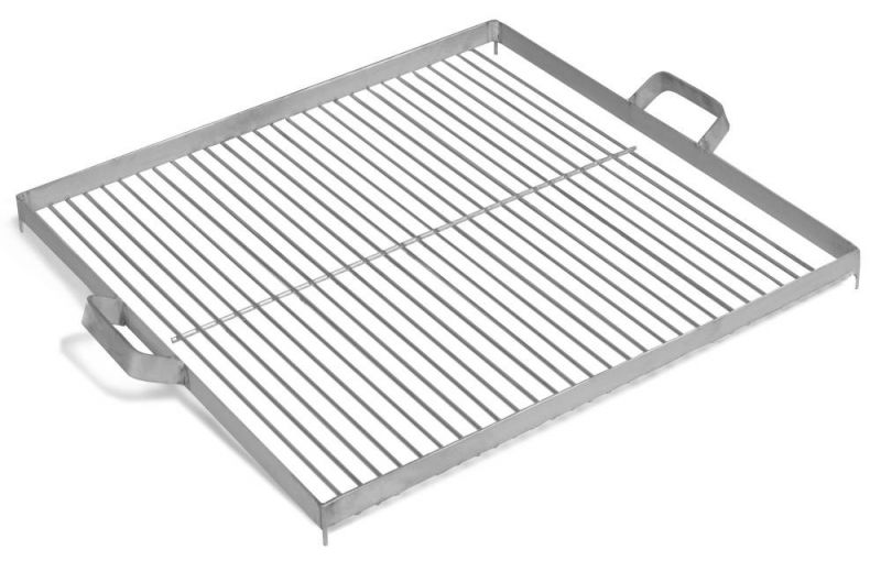 foto del prodotto barbecue griglia in acciaio inox 58x58 cm per braciere 80 e 70x70 cm