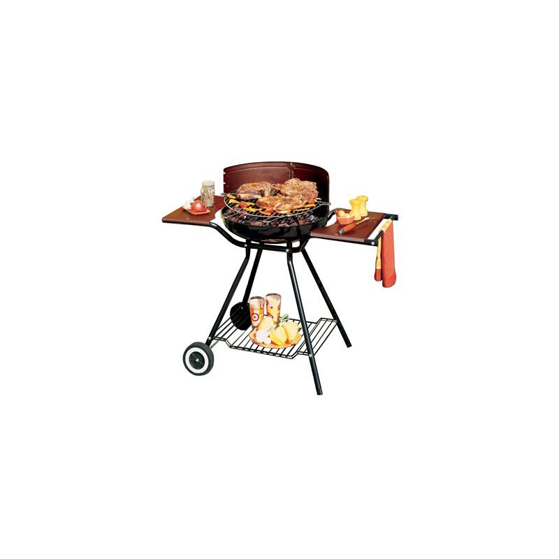 foto del prodotto barbecue in bambù impiallacciato st. tropez 54 cm con ruote