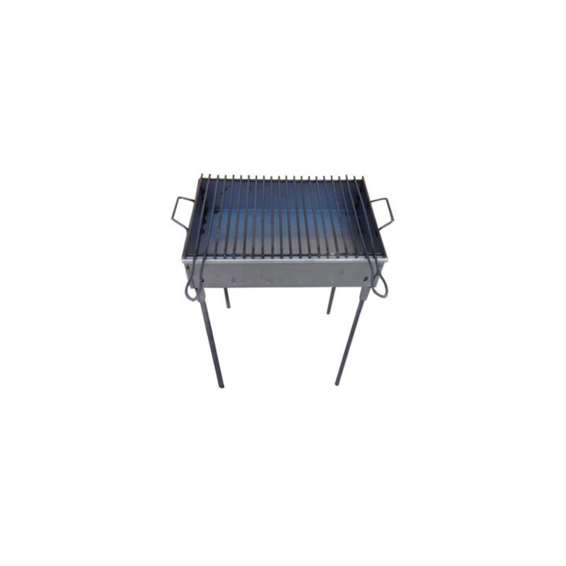 foto del prodotto barbecue in ferro lungo 51 cm 60 cm tra i manici largo 33 cm alto 75 cm