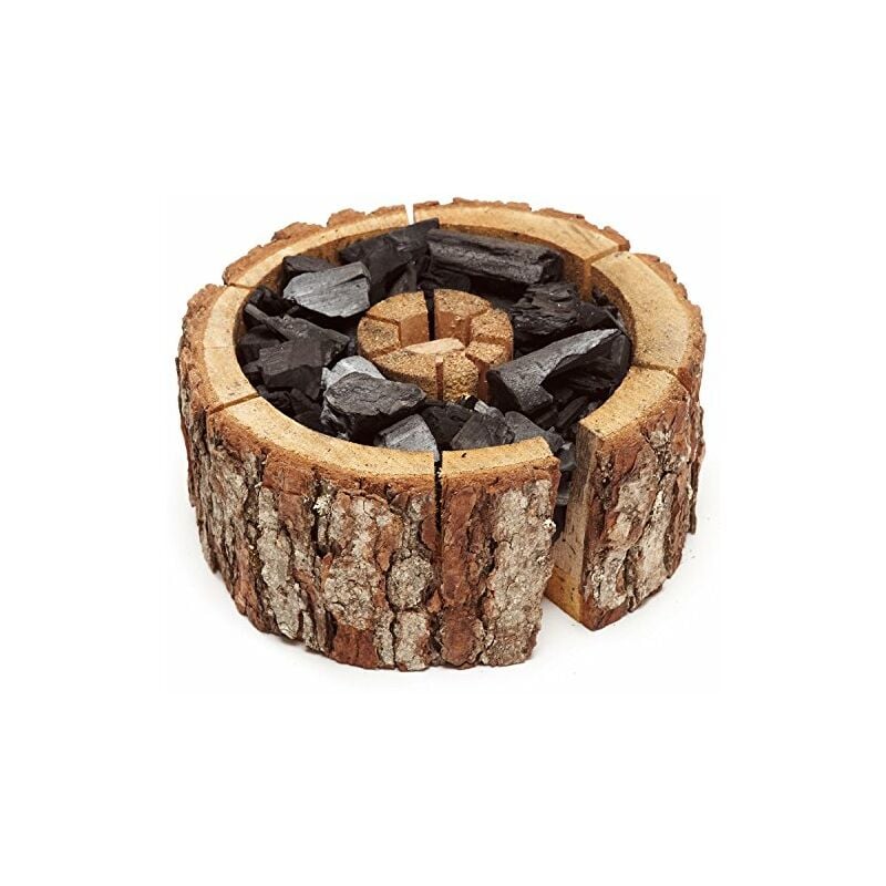 foto del prodotto barbecue kit accendifuoco griglia pronta in legno naturale di ontano a carbone usa e getta ecogrill el gaucho take away
