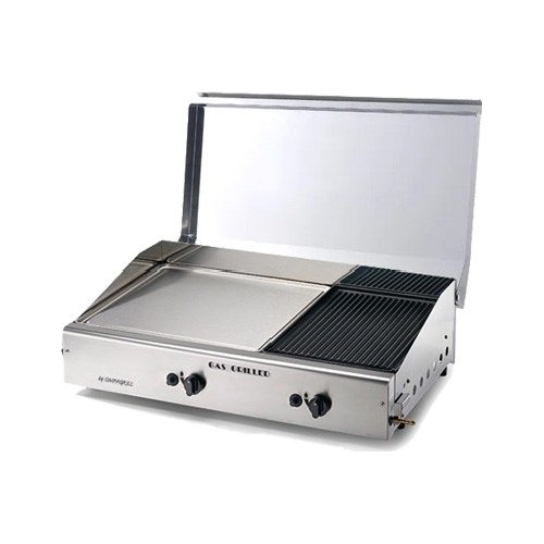 foto del prodotto barbecue ompagrill 4068 cover m plancha double duegas inox satinato