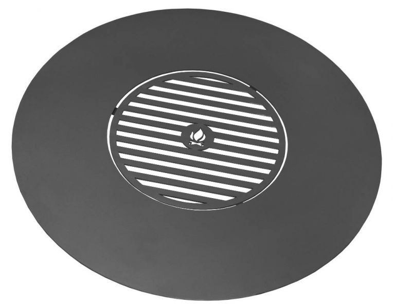 foto del prodotto barbecue piastra grill da 102 cm per braciere con griglia da 50 cm