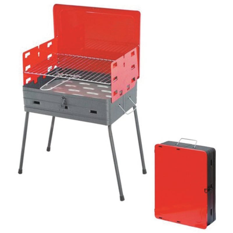 foto del prodotto barbecue rettangolare a valigetta happy bracere cm.41x30