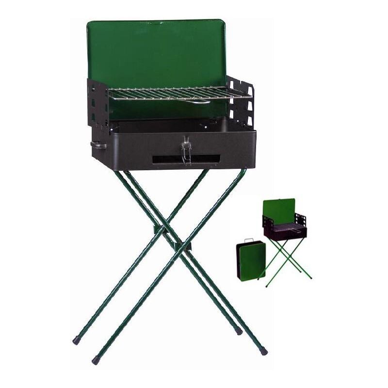 foto del prodotto barbecue richiudibile in valigetta cm. 43 x 31 x 77 h