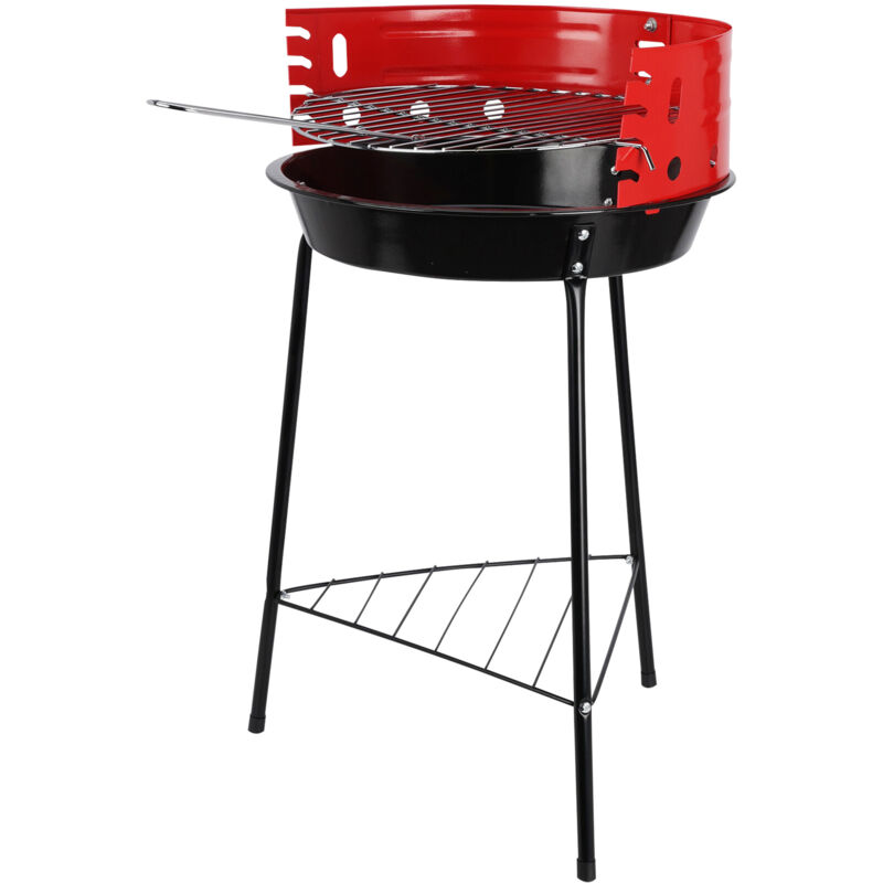 foto del prodotto barbecue su piedini in acciaio con vaschetta di cottura