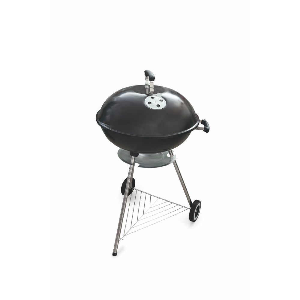 foto del prodotto barbecue tondo con coperchio e ruote 73 x 57 x 100 cm