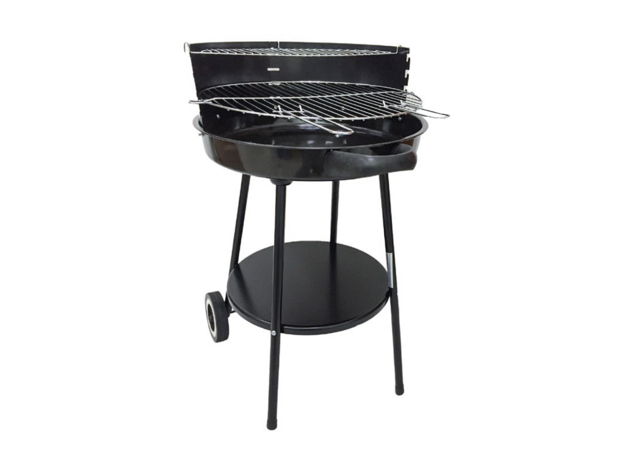foto del prodotto barbeque esterno a carbonella griglia estate campeggio in acciaio mod illinois