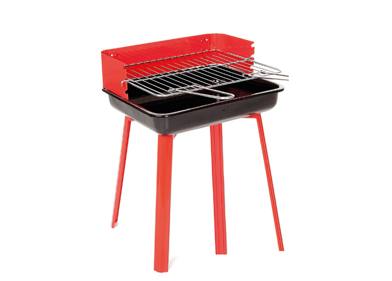 foto del prodotto barbeque esterno a carbonella griglia estate campeggio in acciaio mod nebraska