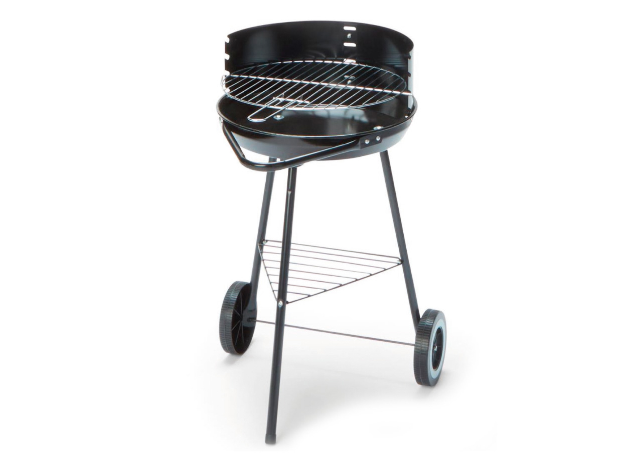 foto del prodotto barbeque esterno a carbonella griglia estate campeggio in acciaio mod ohio