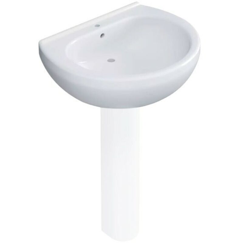 foto del prodotto barbottina - lavabo 55cm orchidea bianco - hidros