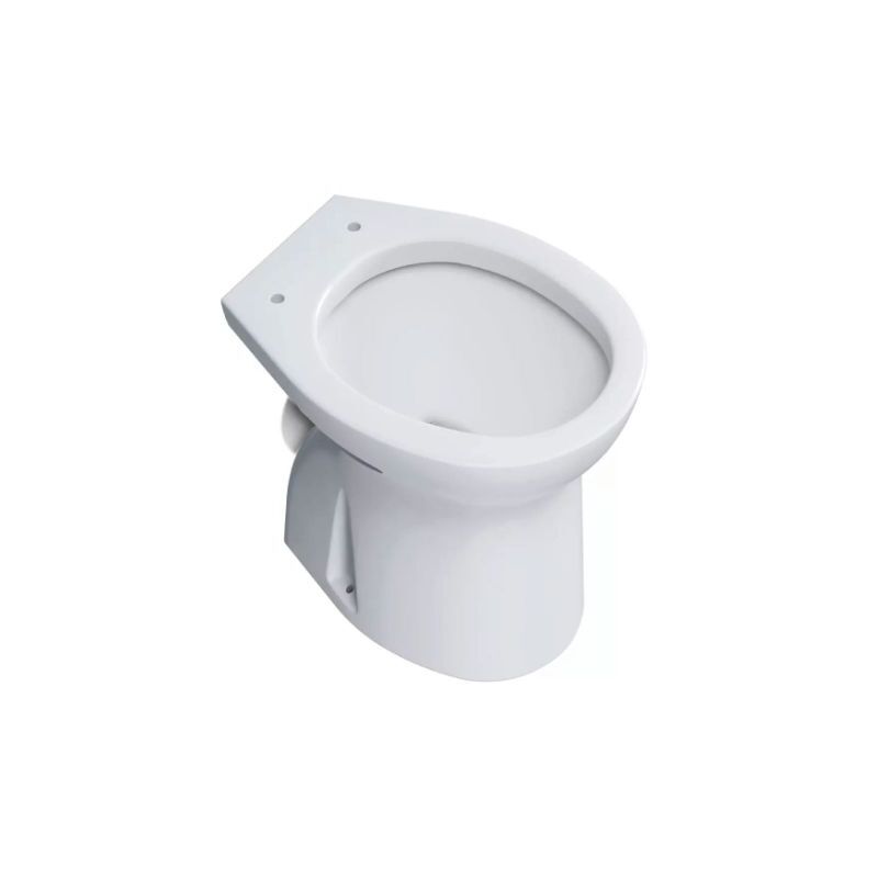 foto del prodotto barbottina vaso wc a terra con scarico a parete in ceramica bianca serie orchidea scarico a parete