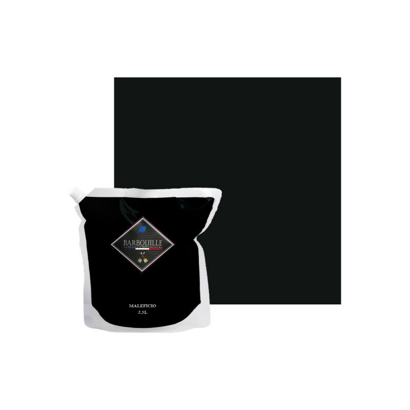 foto del prodotto barbouille vernice acrilica vellutata per pareti e soffitti 2,5l nero maleficio
