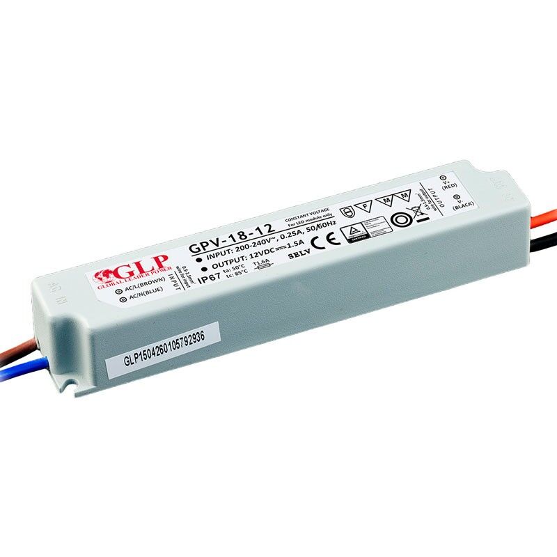 foto del prodotto barcelona led alimentatore a tenuta stagna 12v dc 18w ip67 glp