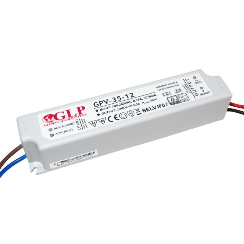 foto del prodotto barcelona led alimentatore a tenuta stagna 12v dc 35w ip67 glp