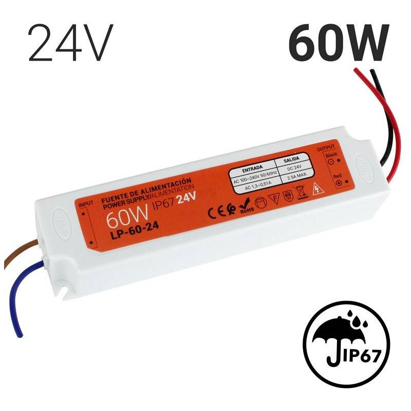 foto del prodotto barcelona led alimentatore compatto impermeabile 24v 60w ip67