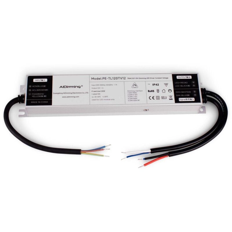 foto del prodotto barcelona led alimentatore dimmerabile triac 0 10v 200 250v uscita 12v 10a