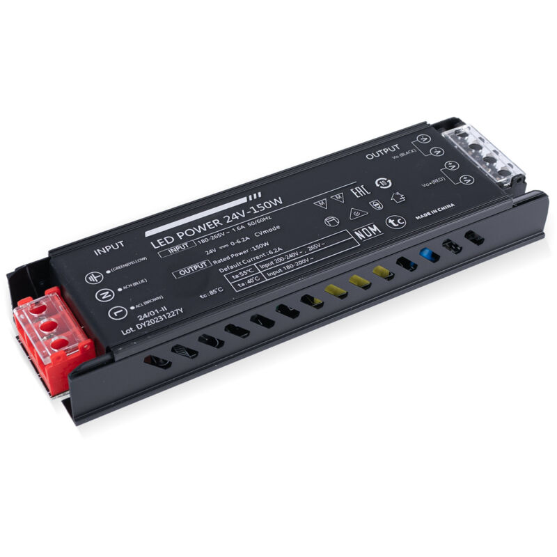 foto del prodotto barcelona led alimentatore slim 150w 24v 6,25a alta efficienza ip20