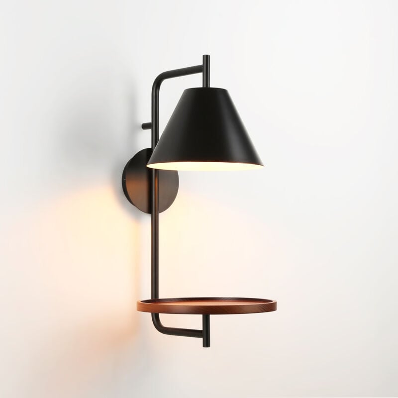 foto del prodotto barcelona led applique da parete con mensola bilon e27