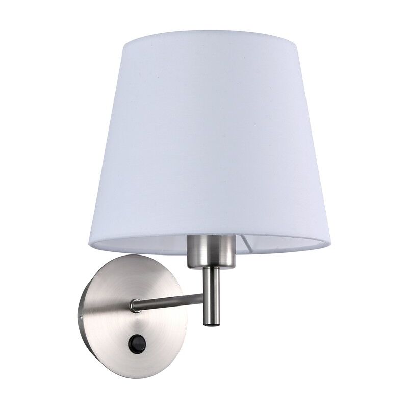 foto del prodotto barcelona led applique da parete con paralume e interruttore classic riga 